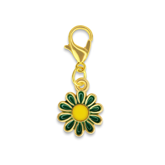 Green Flower Charm