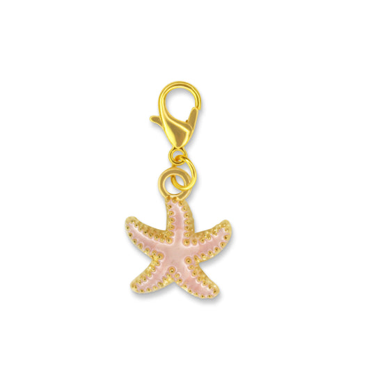 Pink Star Fish Charm