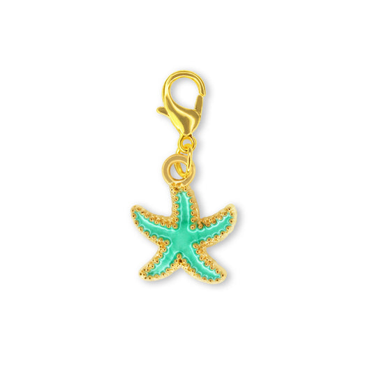 Sea Green Star Fish Charm