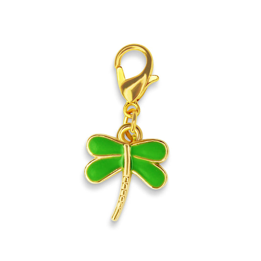 Green Dragon Fly Charm