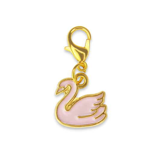 Pink Swan Charm